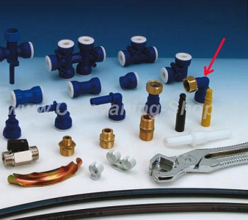 Winkelverbinder mit Verschraubung 1/2“ für UniQuick