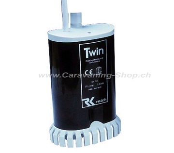 Tauchpumpe Reich TWIN, 19 l/min. 1,4 bar, E/Sieb