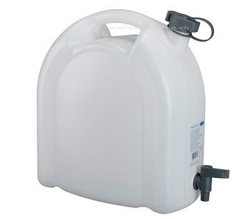 Wasserkanister 15 Liter, mit Ablasshahn