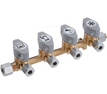 Verteilerblock 4 Ausgänge, ø 10 mm