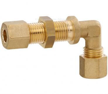 Schottverschraubungen Messing, Winkel TYP WSV, 8 mm