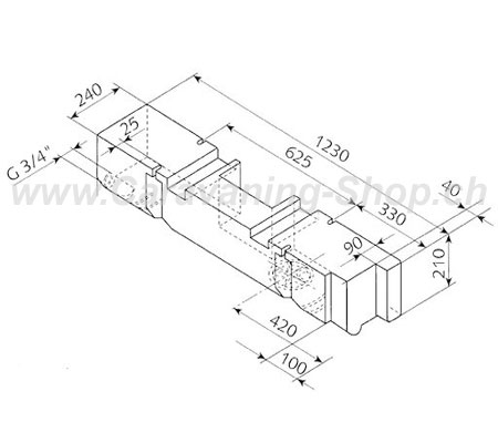 Spezialtank für VW T4 55 Liter