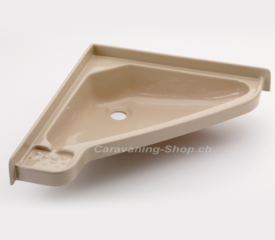 Eckwaschbecken beige klein