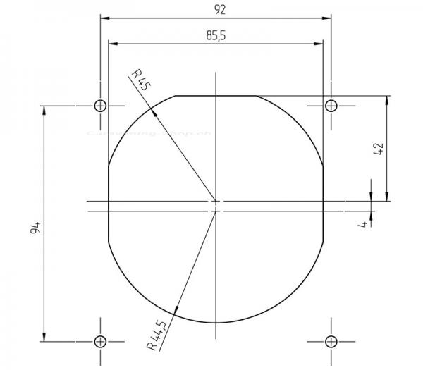 Wassereinfüllstutzen, inkl. Deckel, schwarz